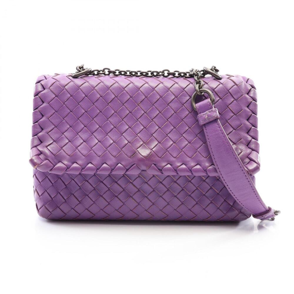 Bottega Veneta Olympia Intrecciato Shoulder Bag/Handbag, Leather, Women's, Pu...
